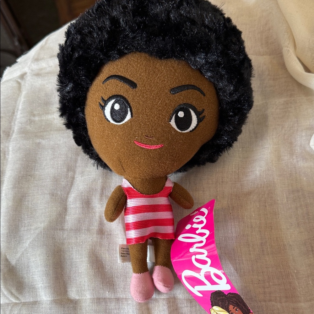 Barbie Plush Doll in Red and White Stripes